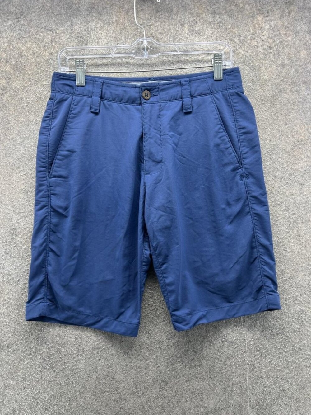 Under Armour Shorts Mens 30 Blue HeatGear Golf Athletic Microfiber 9 Inseam